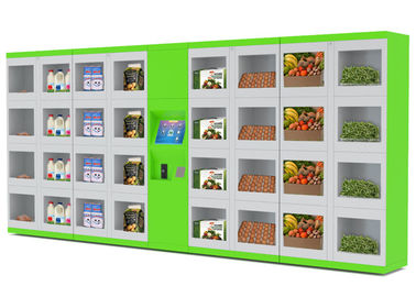 Automatisierte Kühlschrank-Nahrungsmittelverkauf-Schließfach-verschiedene Größen-Türen für Straße/College/Flughafen