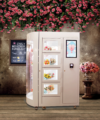 Bargeld-Lohn-Blumen-Automat mit Münze die Feuchtigkeit laufen lassen temperaturgeregelt