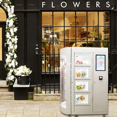 On-line-Einkaufsblumen-Automaten-Aufnahmen-Fernsteuerungsschließfach