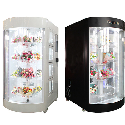 Bewegliche Anzeigen-Blume Rose Vending Machine With Fridge und transparentes Fenster AC120V