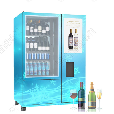Touch Screen Wein-Automaten-Aufzugs-Alters-Überprüfungs-schroffer Stahl 22inch LCD