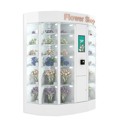 Automatische Glasschlacken-Blume, die Schließfach-Touch Screen Steuerung mit Wifi verkauft