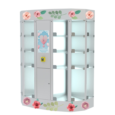 Blumenstrauß-frische Blumen-Automat mit wechselwirkendem 22Inch Touch Screen gekühltem Schließfach
