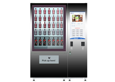 Kundenspezifischer Salat in einem Glas-Automaten-Münzen-Bill-Karten-Zahlungs-gesunden Automaten