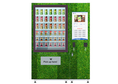 Kundenspezifischer frischer Obstsalatnahrungsmittelförderbandautomat mit Aufzug