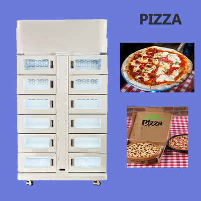 24-Stunden-Selbstbedienung Smart Locker Pizza Automaten Lebensmittel Schließfach mit Kühlschrank
