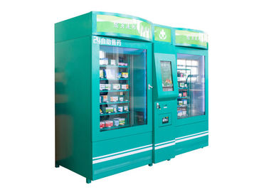 Automaten-Kiosk des Campus-Gesundheit Wellness-medizinischen Bedarfs mit großem Werbungs-Schirm