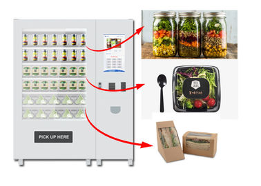Gekühlter automatische Frucht-frischer Salat-Automat 22 Zoll-Werbungs-Schirm