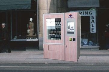 Förderband-Münzen-Bill-Karten-Zahlungs-Wein-Flaschen-Automat für Hotel-Einkaufszentrum