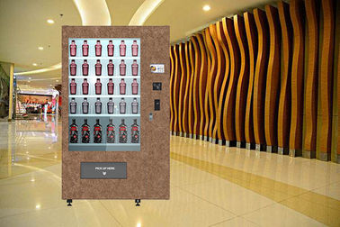 Touch Screen Rotwein-Förderer mit Aufzugs-Automaten-Kiosk mit multi Stahlkörper Special Deisgn der Sprachenui
