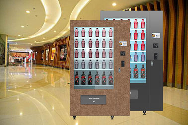 Winnsen-Entwurfs-Wein-Flaschen-Automat mit Touch Screen der Werbungs-32inch Kühlsystem-Förderband