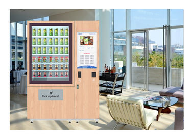 Frischer Obstsalat-Nahrungsmittelautomat, Förderband-Automat mit Aufzug