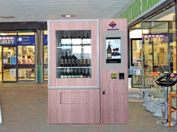 Touch Screen Rotwein-Automat für Straße, Saft-Automat