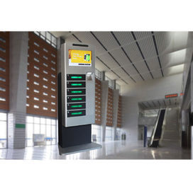 LCD-Bildschirm-Handy-Ladestations-Schließfach-Innengebrauch mit Fernplattform-Werbefunktion