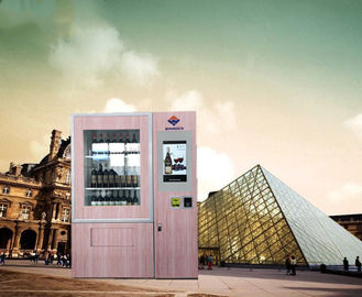 Kühler Wein-Automaten-Kiosk für Supermarkt mit 55 Zoll-Touch Screen
