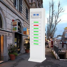 Freier stehender Handy-Ladestationen, Telefon-Aufladungsschließfach-Kiosk annoncierend