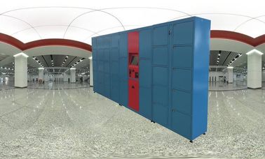 Metallschulspeicher-Bahnhofs-Flughafen-allgemeine Schließfächer mit Smart schließt Kreditkarte-Zugang zu