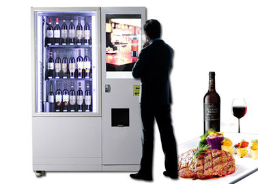 Heben Sie gekühlten Wein-Automaten, Champagne-Bier-Verkauf-Kiosk an