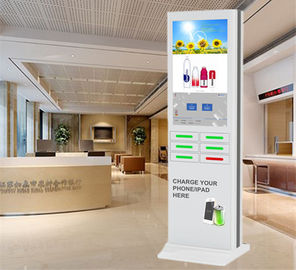 Freie Gebührender boden-Stand-Handy-Aufladungsschließfach-Kasten-Maschinen-digitalen Beschilderung Androids Kiosk