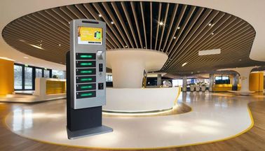 Restaurant-Mall-UV-Licht-Handy-Ladestationskioskturm mit der Werbung des Touch Screen