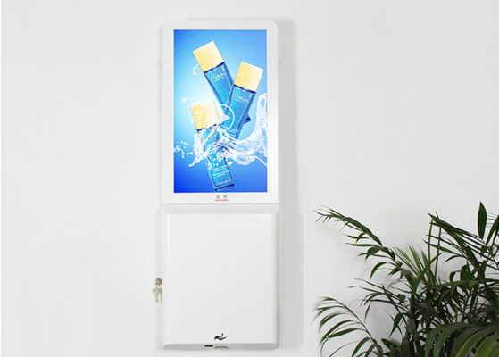 Indoor 16/9 LCD Digital Signage Hand Sanitizer Dispenser Wall Mounted