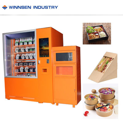 Mini Mart Ready Eat Hot Food Vending Machine Remote Control Management System