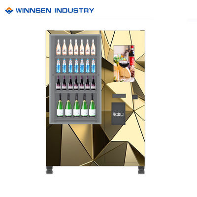 Annoncierend Spieler Touch Screen Antidiebstahlweinautomaten mit Aufzug