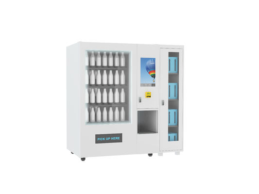 Frischer Obstsalat-Nahrungsmittelautomat, Förderband-Automat mit Aufzug