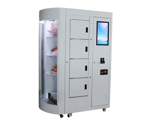 Weiße Blumen-Automat mit Humidty und Temperaturüberwachung