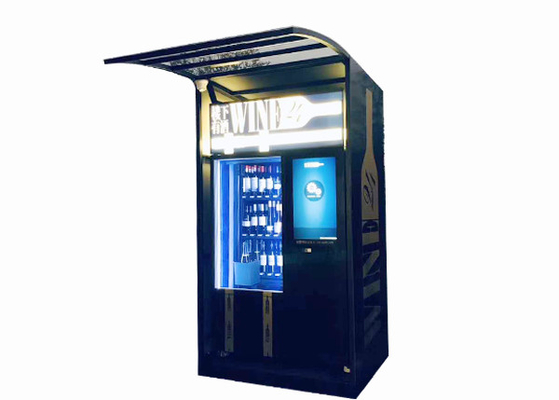 Automatisierter 22 Zoll-Wein-Automat mit Kühlschrank und Aufzug