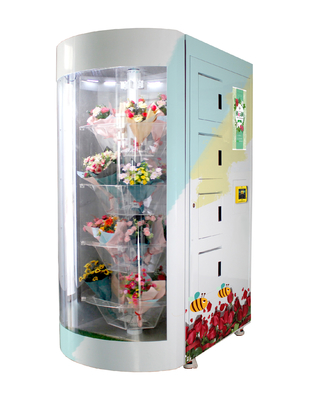 Weiße Blumen-Automat mit Humidty und Temperaturüberwachung