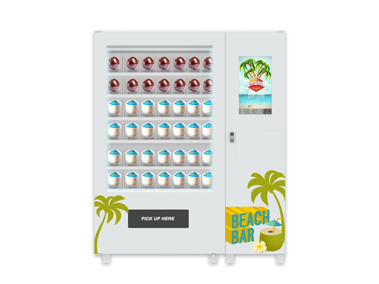 Touch Screen Wasser-Münzen-frischer Kokosnuss-Automat
