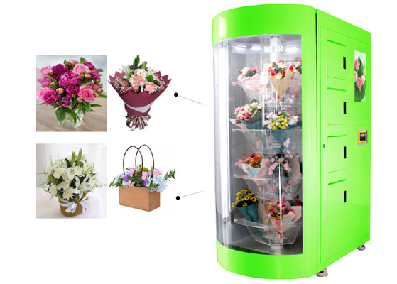 Innengebrauchs-im Freien leistungsfähiger intelligenter Blumen-Automat mit transparentem Glasfenster und Fernbedienung