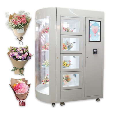 Winnsen Automated 24 Bouquets Fresh Flowers Machine With LED Lighting Display