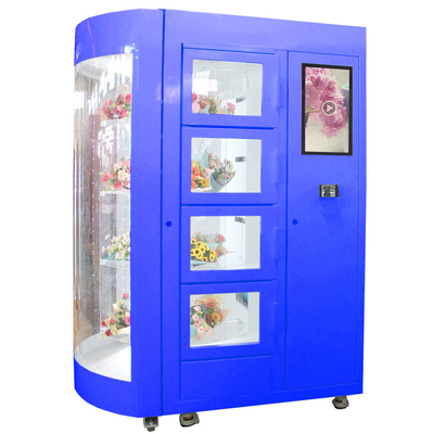 Winnsen kühlte befeuchteten Blumen-Blumenstrauß-Automaten mit Kühlsystem und transparentem Regal
