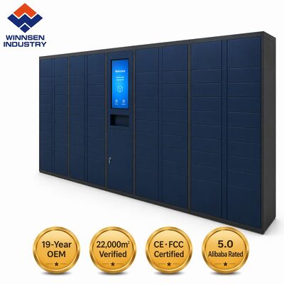 Qualität  Biometric Secure Smart Parcel Locker with Cloud Remote Management and Customizable Compartments Fabrik