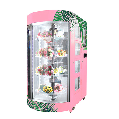 Mini Mart Flower Vending Lockers Machine-Blumenstrauß Rose Flores Smart Card Payment