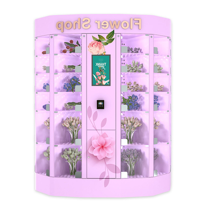 QR zahlen frische Blumen-Verkauf-Schließfach-Münze Bill Card With Touch Screen