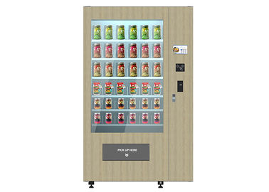 Intelligenter frischer Salat-Automat mit hölzernem Aussicht-/Aufzugs-System