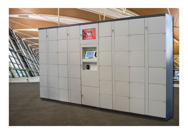 Flughafen benutzte intelligente elektronische Kabinett-Gepäck-Schließfächer mit Stahleinschließung