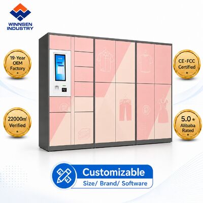 Qualität Winnsen Smart Laundry Locker mit 15,6" Android Touchscreen, Cloud-Fernsteuerung und anpassbaren Abteilungen Fabrik