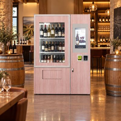 Qualität Winnsen kommerzielle Wein-Verkaufsautomat 120 Flaschen Kapazität 18 Weinauswahl Kühlraum Fabrik