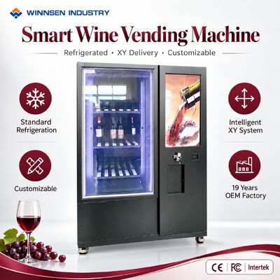 Qualität Winnsen Smart Wine Vending Machine with 32 Inch Touch Screen Digital Advertising Display Fabrik