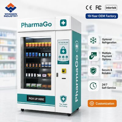 Qualität Winnsen Outdoor Pharmacy Vending Machine 24/7 Smart Medicine Kiosk for Drug Store Front Fabrik