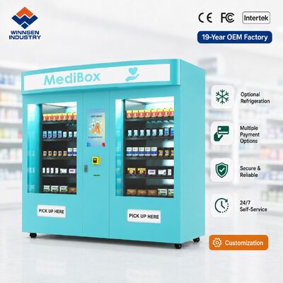 Qualität Winnsen Dual Pharmacy Vending Machine Large Capacity Medicine Kiosk for Hospital Pharmacy Fabrik