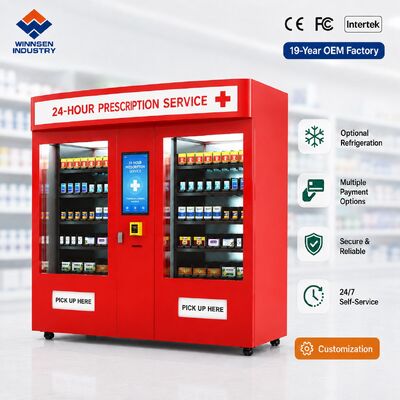 Qualität Winnsen Campus Pharmacy Vending Machine 24H Medicine Dispenser for School Health Center Fabrik