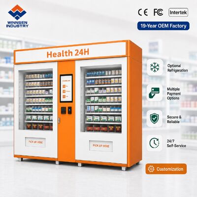 Qualität Winnsen Station Apotheke Verkaufsautomat Kompakter Medizin-Kiosk für Bahn und Flughafen Fabrik