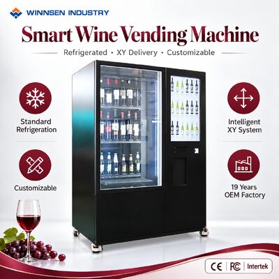 Qualität Winnsen  Commercial Wine Vending Machine for Wine Shops Liquor Stores Retail Display Cooler Fabrik