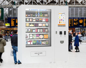 Münze Bill Card Zahlung Essen Automaten für Sandwich Getränke mit Werbung Display