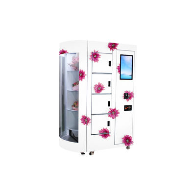 Service-Automat frischer Blume Rose Selbstmit dem transparenten Fernsteuerungsfenster, das Kühlsystem zeigt